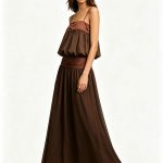 Spaghetti strap long dress
